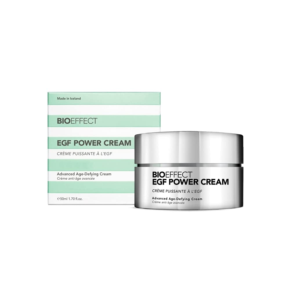 BIOEFFECT EGF Power Cream Anti-Aging Facial Moisturizer With Niacinamide, Hyaluronic Acid, Growth Factor for Collagen, Wrinkles, Age or Dark Spots, A Firming, Hydrating Treatment For Face And Neck