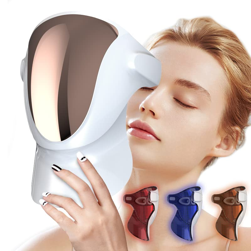 phrona® Halo Led Light Therapy Face LED Light Therapy skin care Photon Mask, Blue Light Red Light for Acne Treatment Fine Line Wrinkle Removal